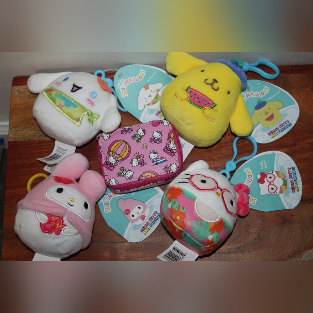 Hello Kitty And Friends Squishmellow Keychains